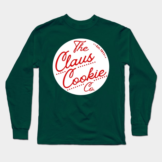 The Claus Cookie Company Est. 1911 North Pole Long Sleeve T-Shirt by MalibuSun
